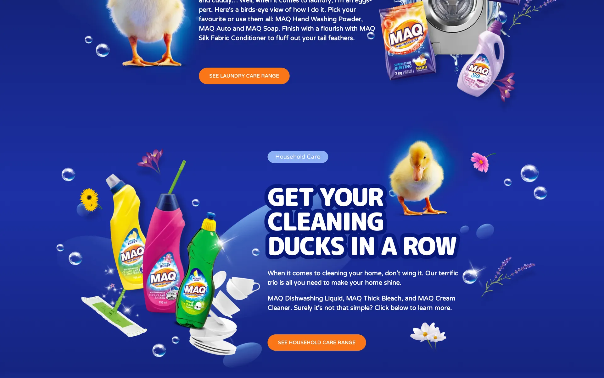 MAQ Homecare website design detail