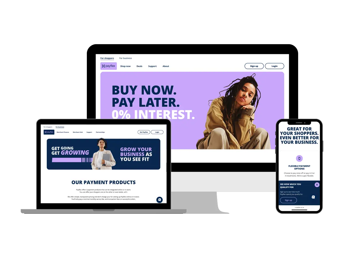 Payflex project by Paperjet Studios